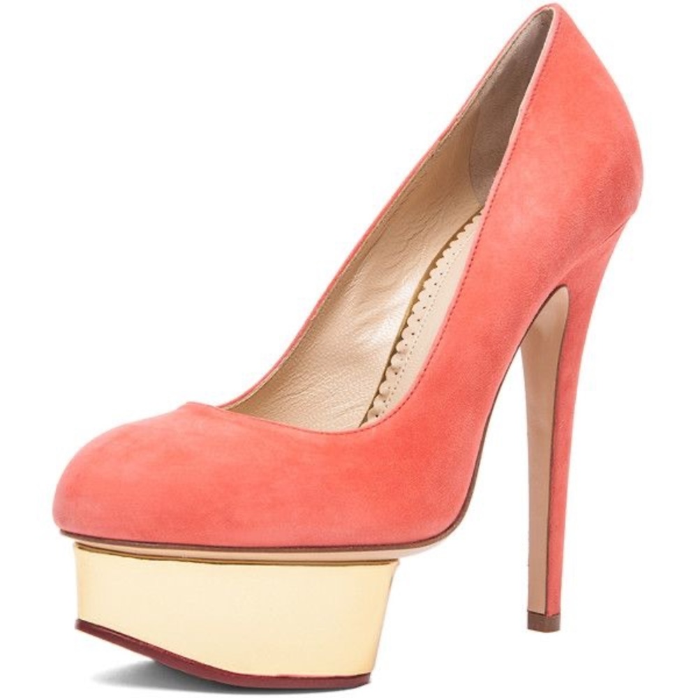 EUC Charlotte Olympia Dolly Heels size 40 w/box